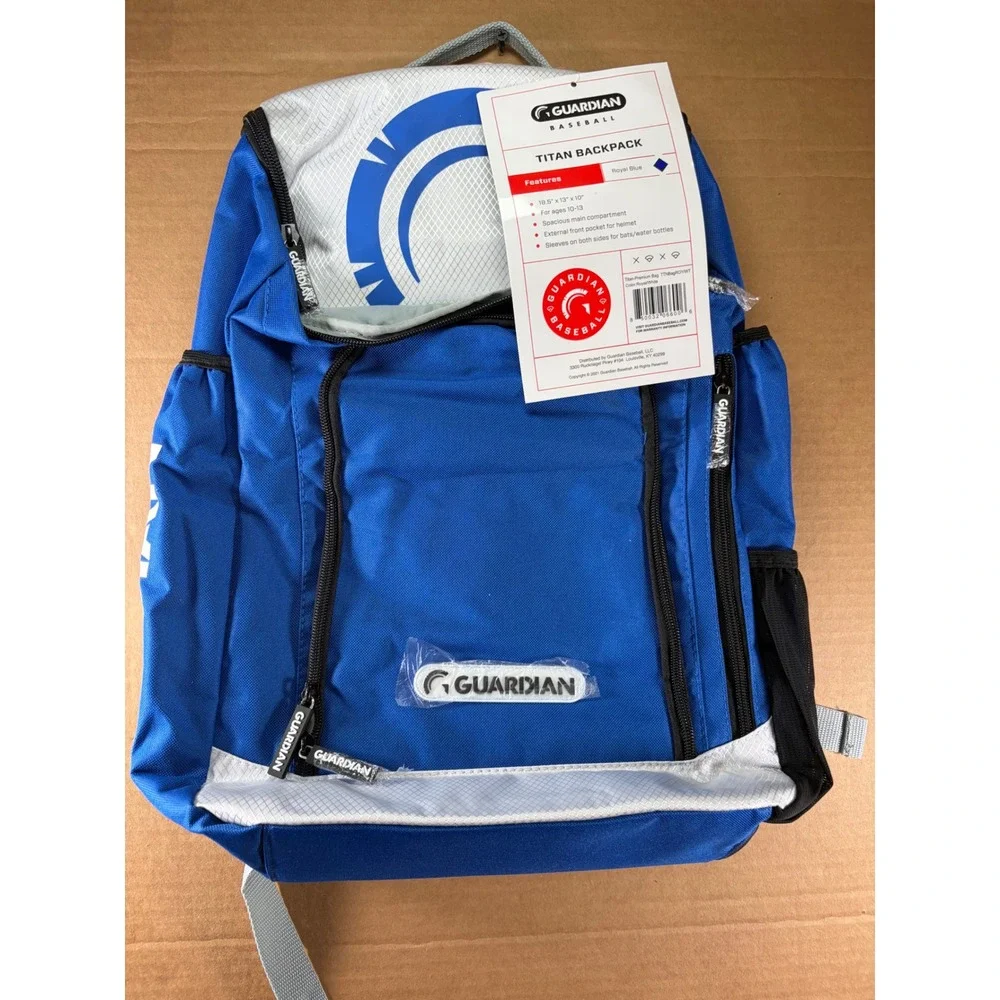Guardian Baseball Titan Backpack Royal Blue Youth Bat Equipment Bag NWT